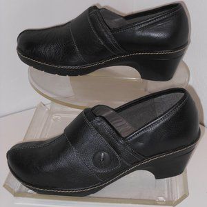 EURO BLACK GENUINE LEATHER SHOES SIZE 11 MEDIUM